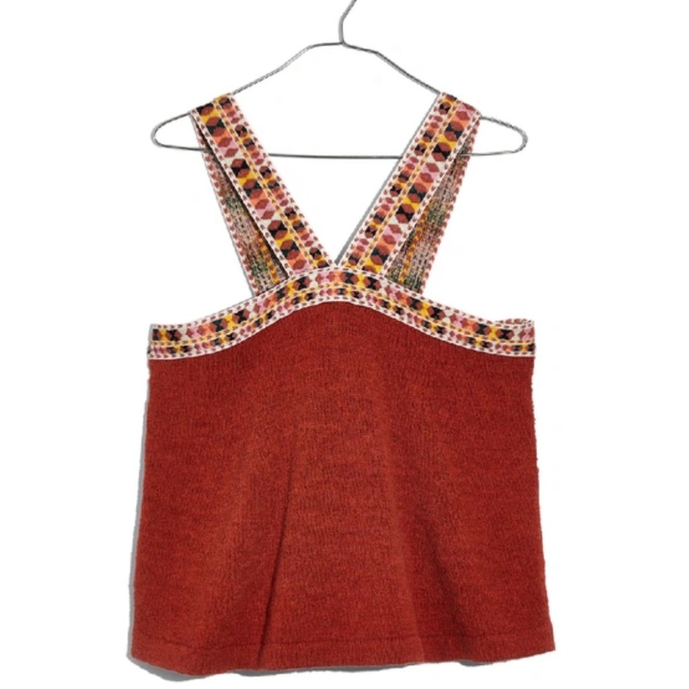 NWT Madewell Embroidered Swing Sweater Tank